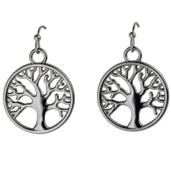 Boucles d'oreilles arbre de vie métal 2xH3,5cm (3 modèles) < Gifi Hot
