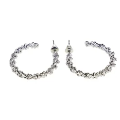 Boucles d'oreilles femme créoles en métal Ø3,5cm (3 modèles) < Gifi Sale