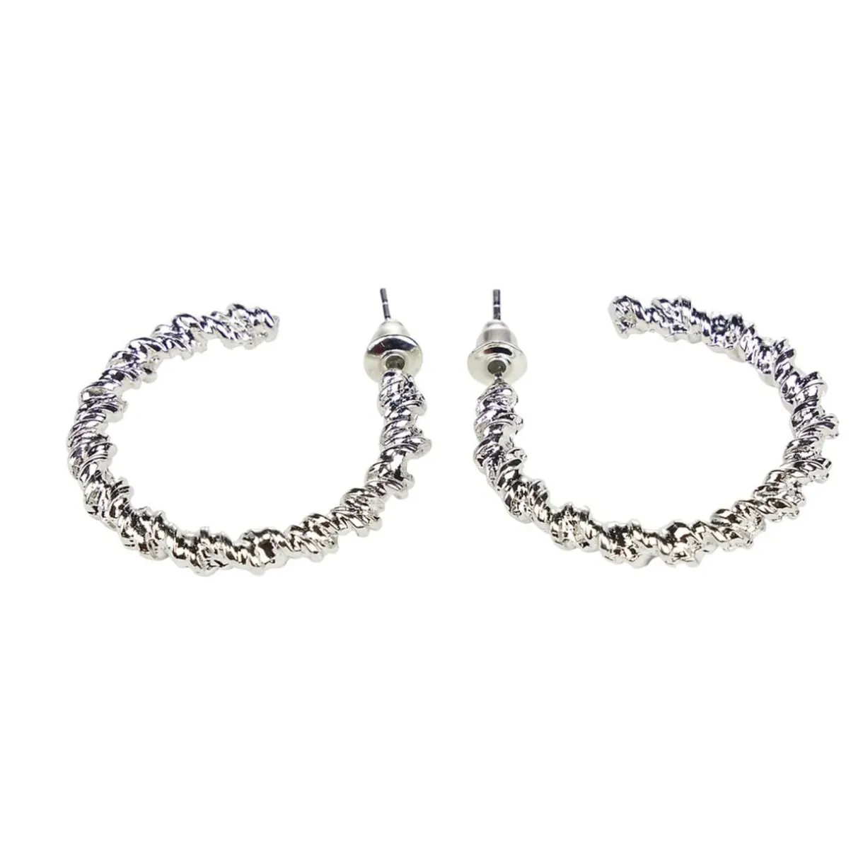 Boucles d'oreilles femme créoles en métal Ø3,5cm (3 modèles) < Gifi Sale