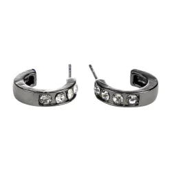 Boucles d'oreilles femme pierre en verre transparent et métal Ø1,5cm (3 modèles) < Gifi Hot