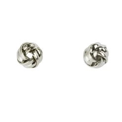 Boucles d'oreilles noeud boule métal Ø0,9cm (3 modèles)