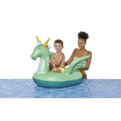 Bouée dragon chevauchable Funky vert Ø132xH85cm