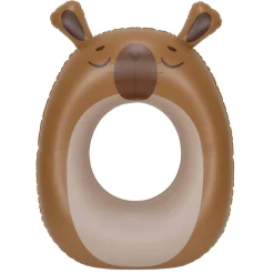 Bouée gonflable capybara Squichy plastique marron 61x81cm < Gifi Discount