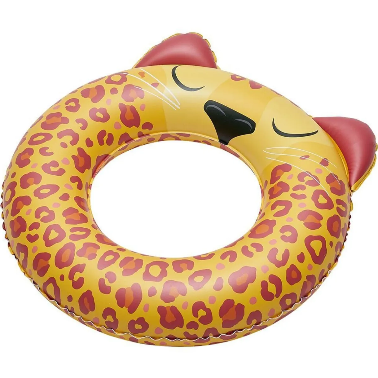 Bouée gonflable enfant léopard jaune et marron Ø60cm < Gifi New