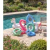 Bouée gonflable tête grenouille plastique vert Ø69xH35cm