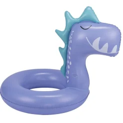 Bouée ronde enfant tête dinosaure plastique bleu Ø60cm < Gifi