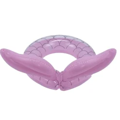 Bouée ronde en plastique ouverte design queue de sirène rose 48x55cm < Gifi New