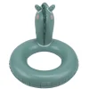 Bouée ronde tête de crocodile plastique vert Ø60cm