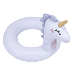 Bouée ronde tête de licorne plastique blanc Ø60cm < Gifi