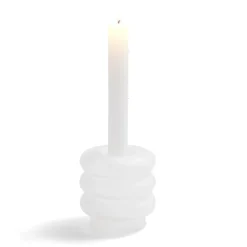 Bougeoir anneau blanc Ø9xH8,5cm < Gifi Online