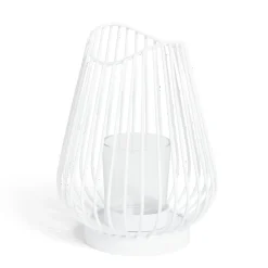 Bougeoir blanc Ø12xH17,5cm < Gifi Clearance