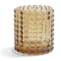Bougeoir bubble marron Ø7,8cm < Gifi