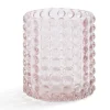 Bougeoir bubble rose clair Ø7,8cm < Gifi Online