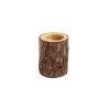 Bougeoir écorce de bois Ø6xH8cm
