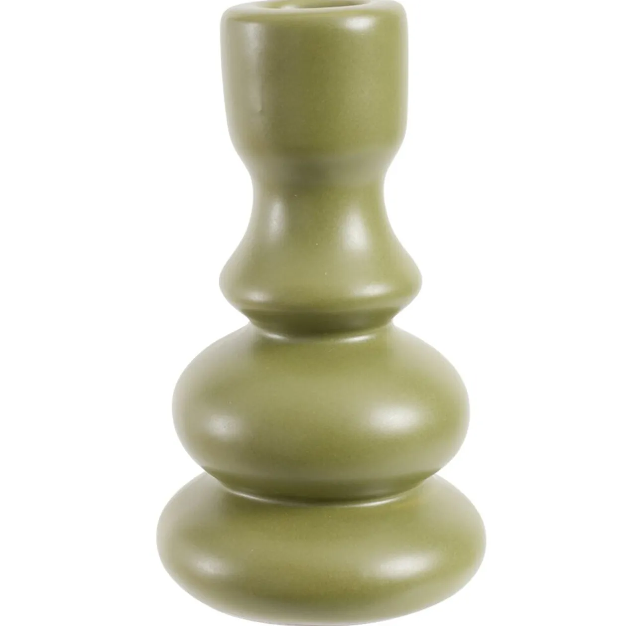 Bougeoir en céramique Ø7,5xH12,5cm (3 modèles)