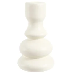 Bougeoir en céramique Ø7,5xH12,5cm (3 modèles)