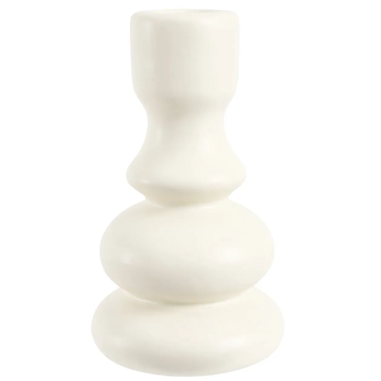 Bougeoir en céramique Ø7,5xH12,5cm (3 modèles)