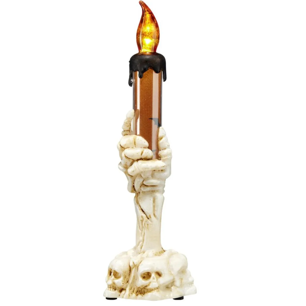 Bougeoir Halloween décoratif main squelette LED H15cm (2 modèles) < Gifi Clearance