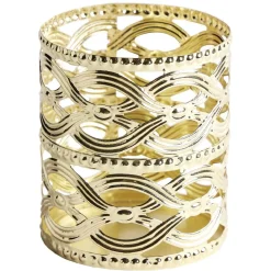 Bougeoir métal ajouré H.6,5 cm < Gifi Discount