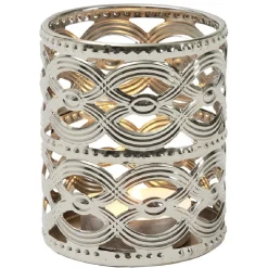 Bougeoir métal ajouré H.6,5 cm < Gifi Discount