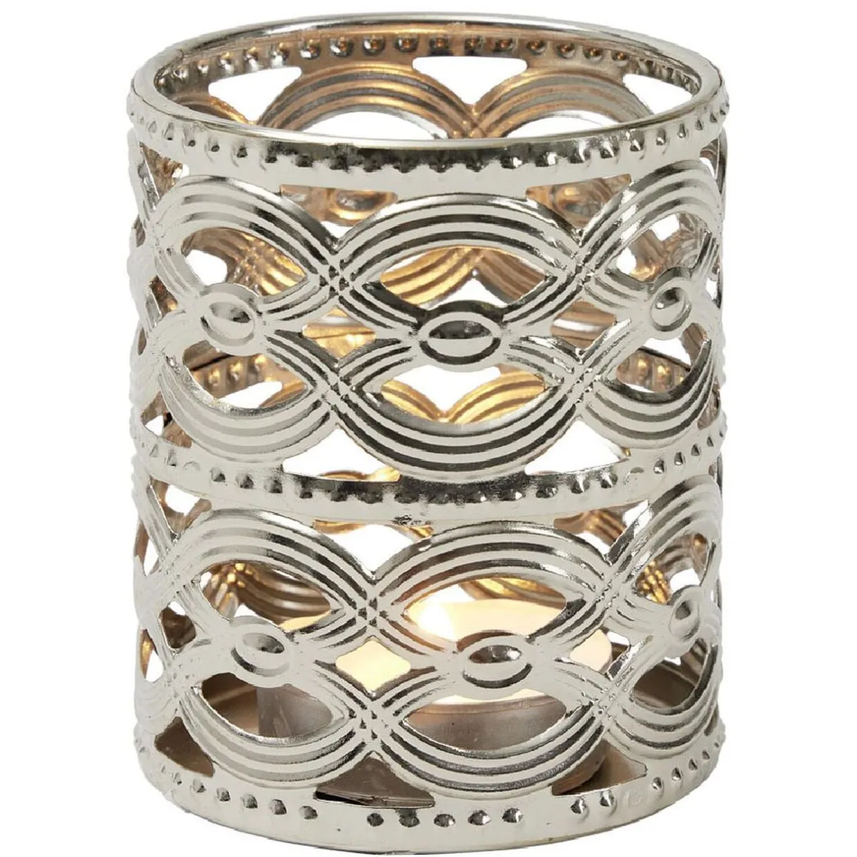 Bougeoir métal ajouré H.6,5 cm < Gifi Discount