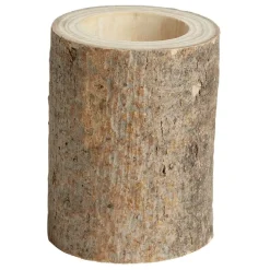 Bougeoir rondin de bois Ø6xH8cm < Gifi Sale