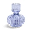 Bougeoir verre bleu Ø7,5xH9cm < Gifi Discount