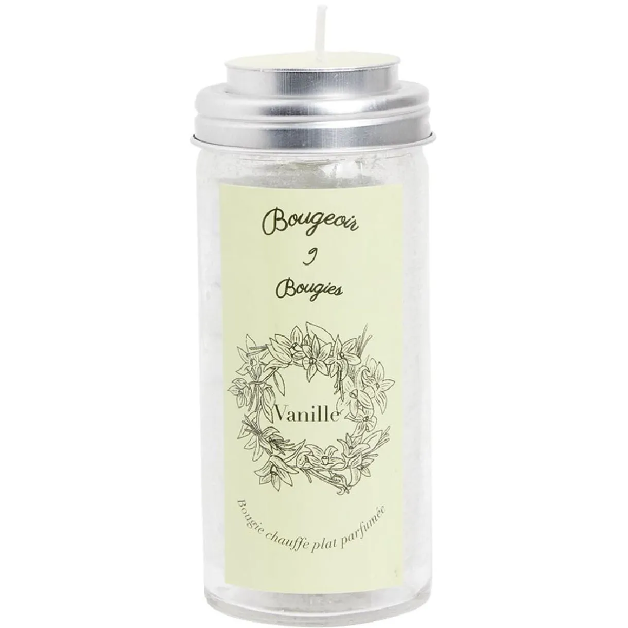 Bougeoir verre + 9 bougies chauffe-plats parfumées < Gifi Outlet