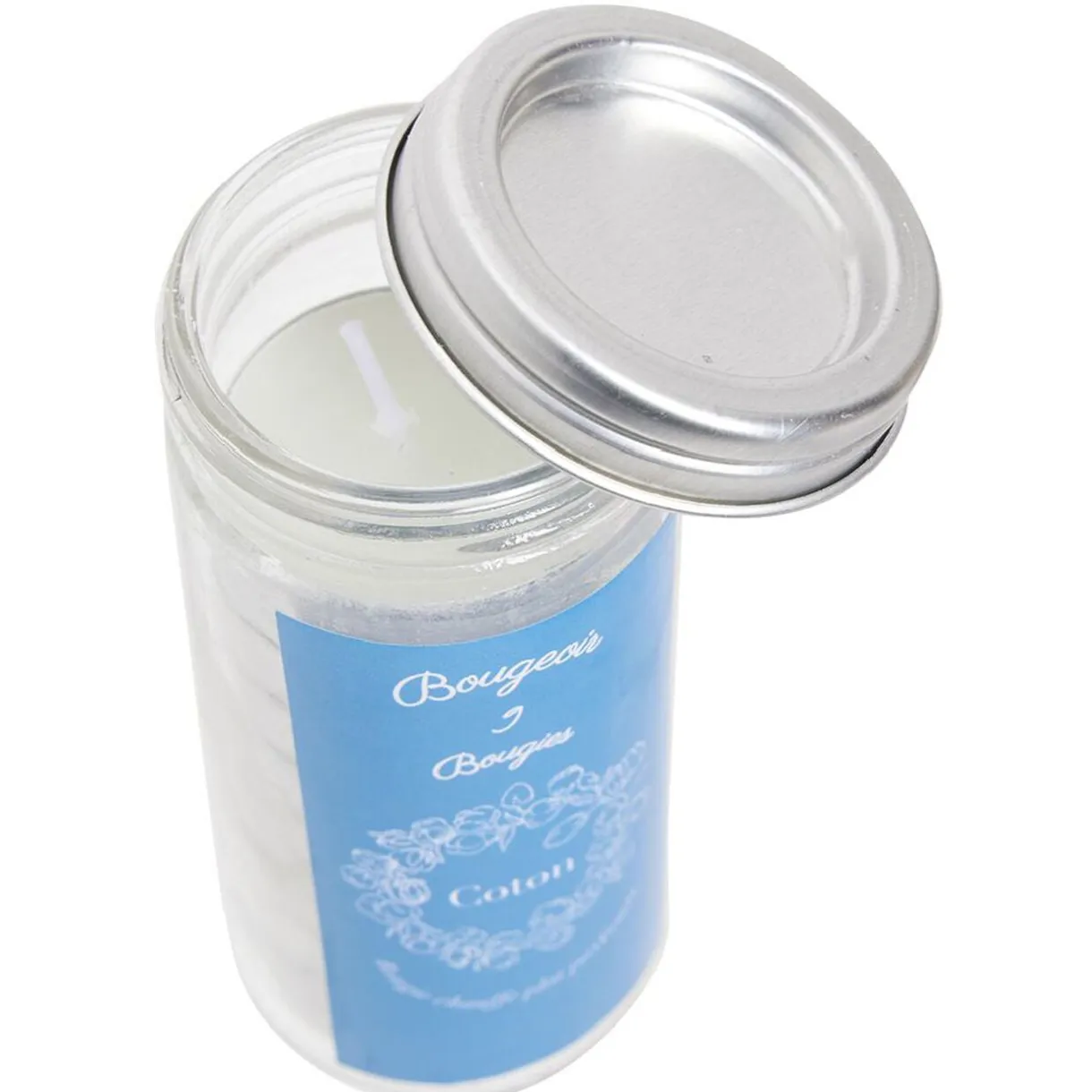 Bougeoir verre + 9 bougies chauffe-plats parfumées < Gifi Outlet