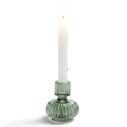 Bougeoir verre vert Ø7,5xH9cm < Gifi Best