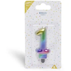 Bougie anniversaire chiffre 1 iridescent < Gifi Hot