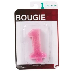 Bougie anniversaire chiffre 1 < Gifi Best