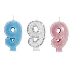 Bougie anniversaire chiffre 9 < Gifi