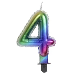 Bougie anniversaire chiffre 4 iridescent < Gifi Clearance