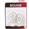 Bougie anniversaire chiffre 20 < Gifi Outlet