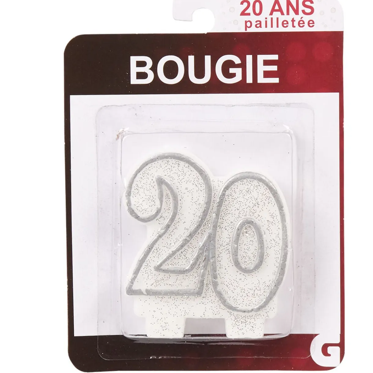 Bougie anniversaire chiffre 20 < Gifi Outlet