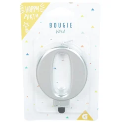 Bougie anniversaire chiffre 0 mat argenté < Gifi Sale