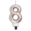 Bougie anniversaire chiffre 8 rose gold < Gifi Hot