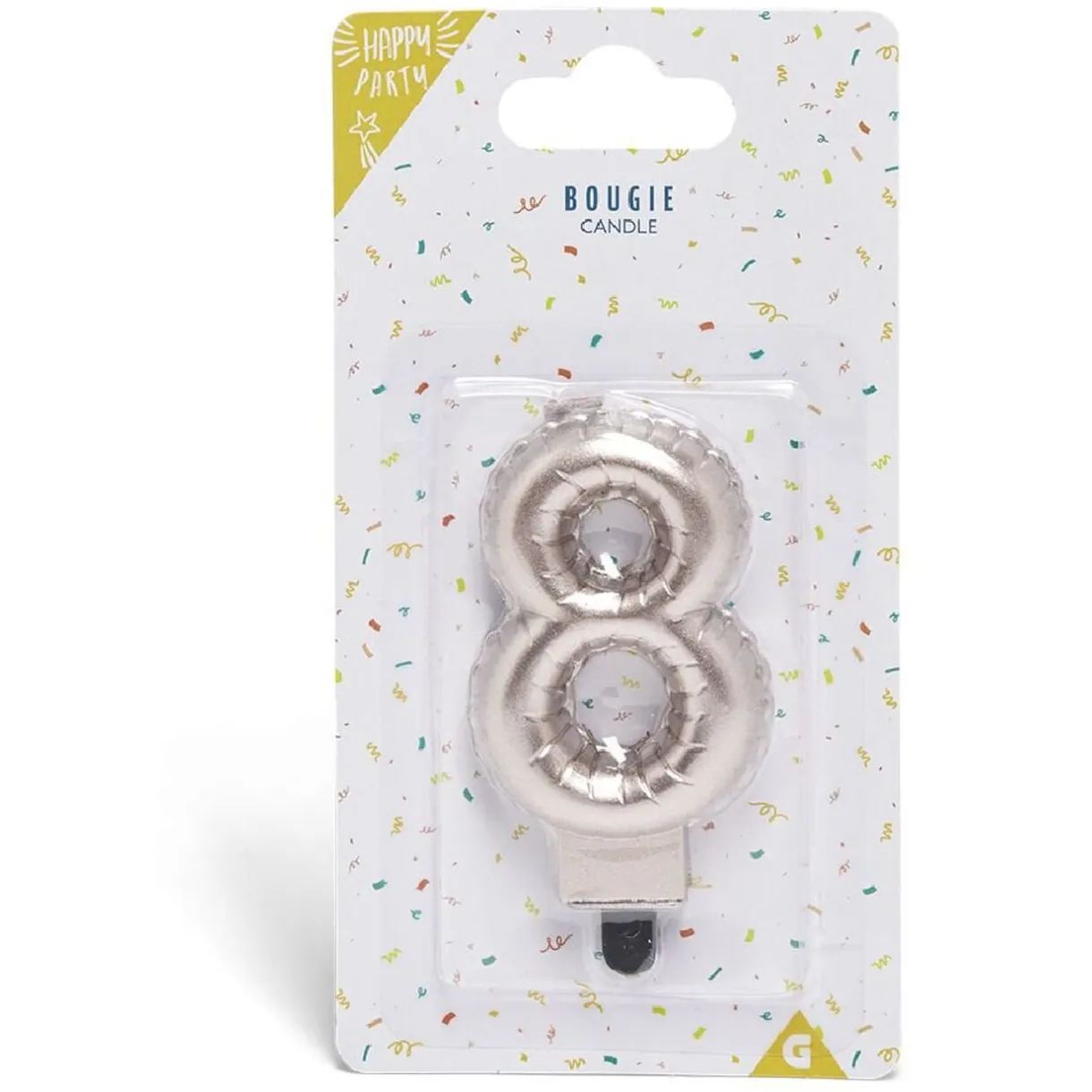 Bougie anniversaire chiffre 8 rose gold < Gifi Hot