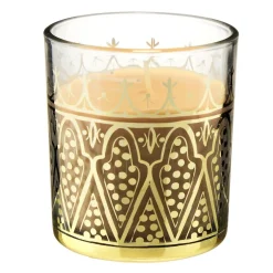 Bougie bijou parfumée dans verre senteur musc blanc Ø7xH8cm < Gifi Online
