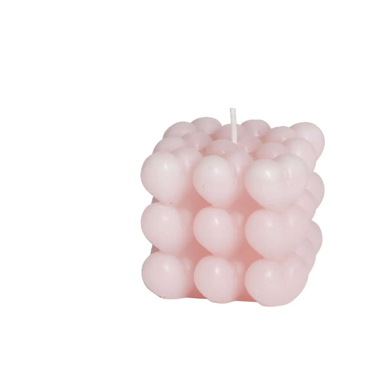 Bougie carrée à bulles 5,5x5,5xH5,5cm < Gifi Hot