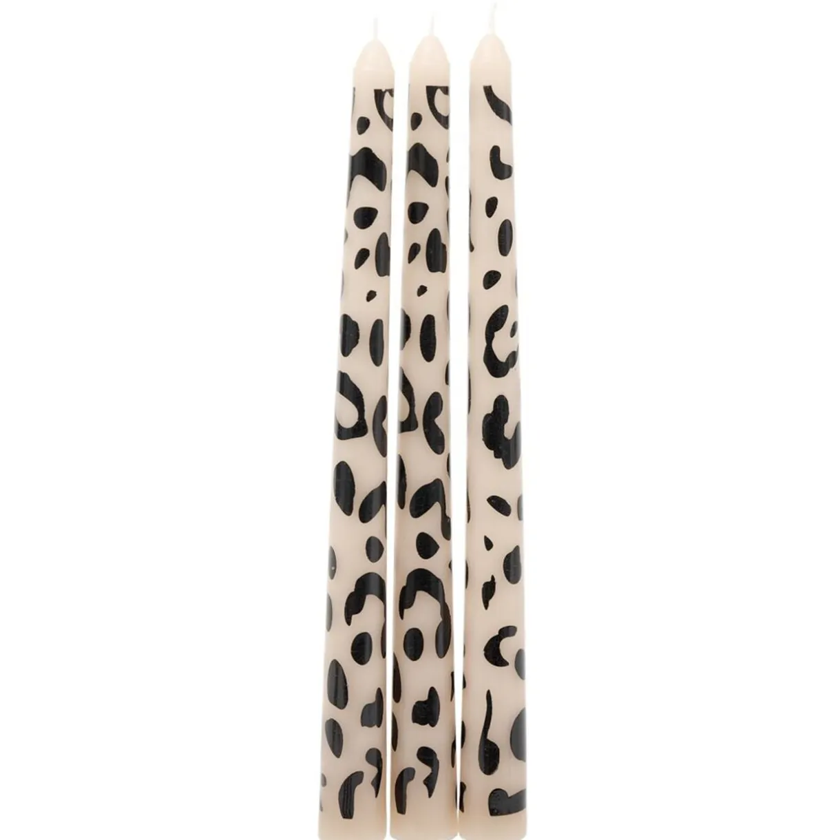 Bougie chandelle cire motif pelage animal Ø2xH25cm (2 modèles léopard ou zèbre) < Gifi Discount