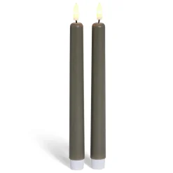 Bougie chandelle LED grise x2 < Gifi Best