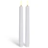 Bougie chandelle LED striée blanche x2 < Gifi New
