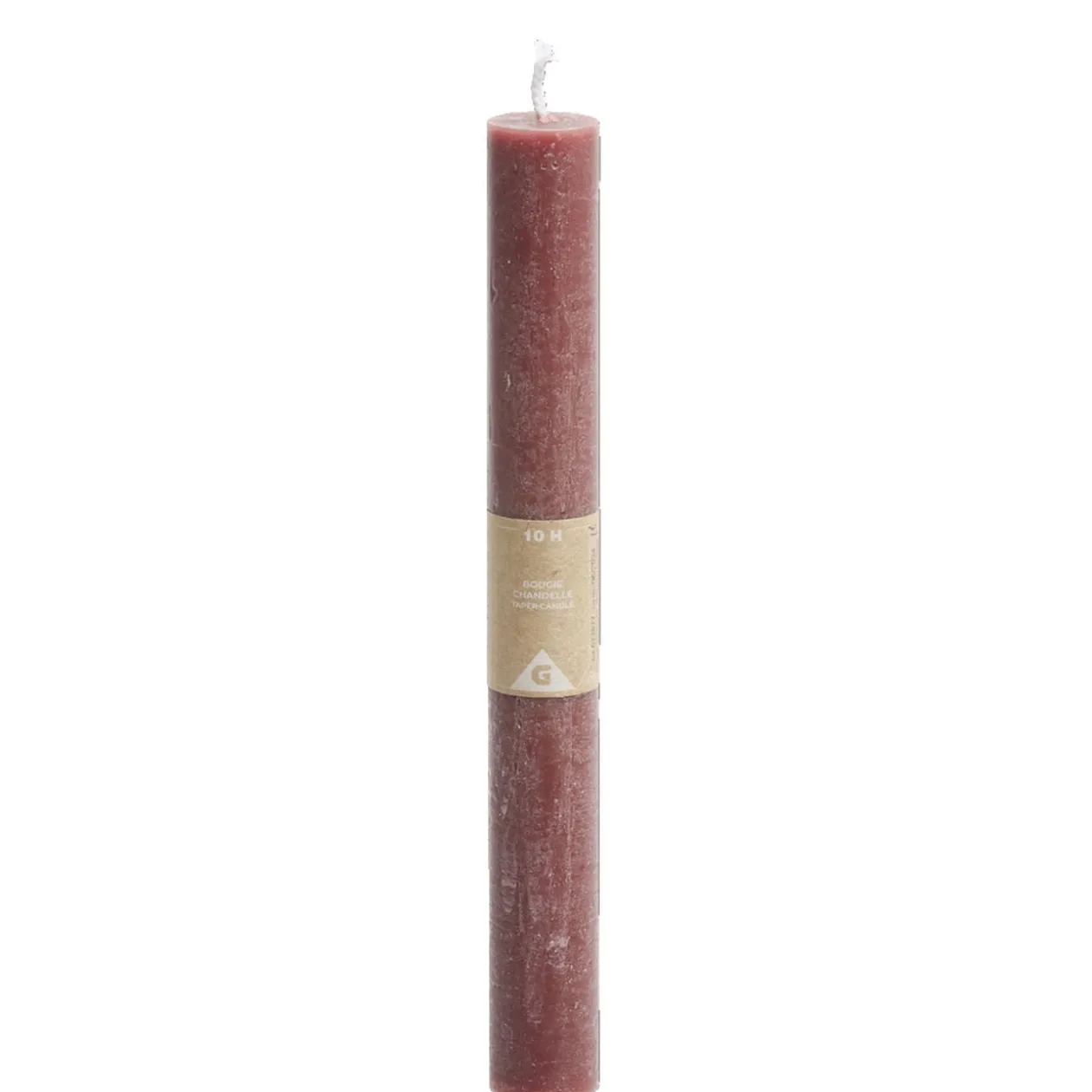 Bougie chandelle rouge 8H