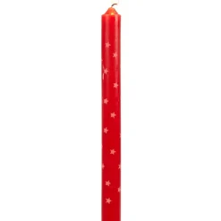 Bougie chandelle étoilée x4 - 3 coloris