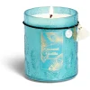 Bougie charm pampille Coconut Vanilla dans verre bleu 55H < Gifi New