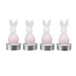 Bougie chauffe plat forme lapin Ø4xH8,5cm (4 modèles)
