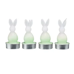 Bougie chauffe plat forme lapin Ø4xH8,5cm (4 modèles)