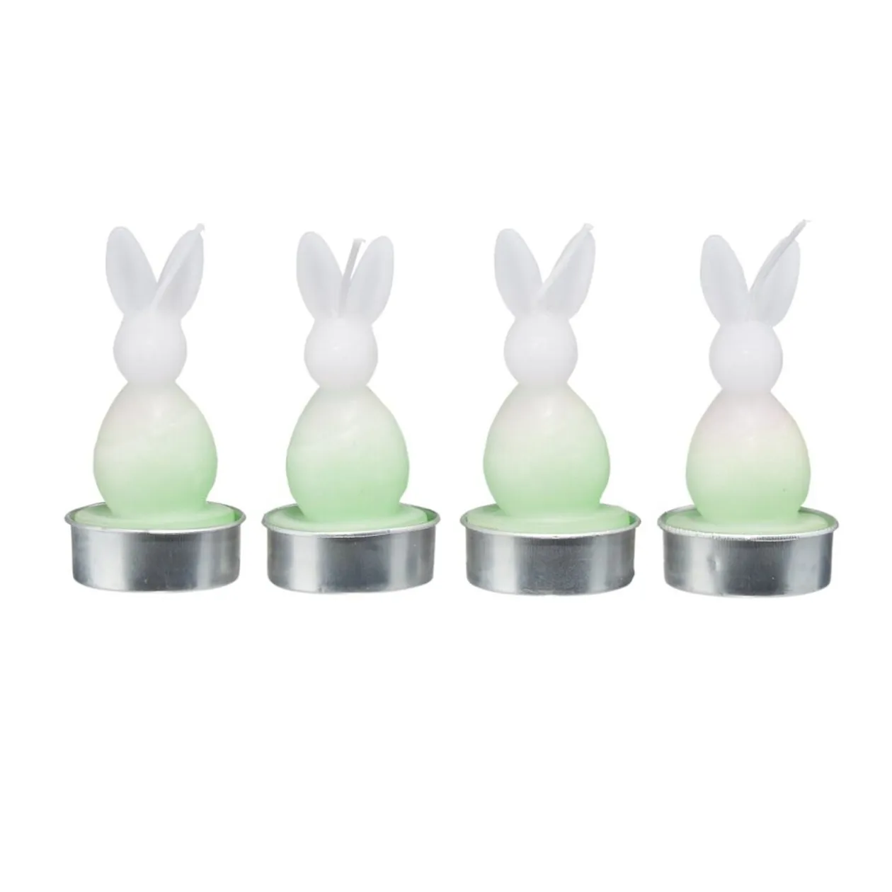 Bougie chauffe plat forme lapin Ø4xH8,5cm (4 modèles)